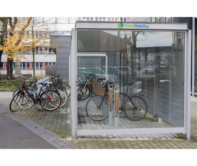Fahrrad-Sammelschließanlage modern